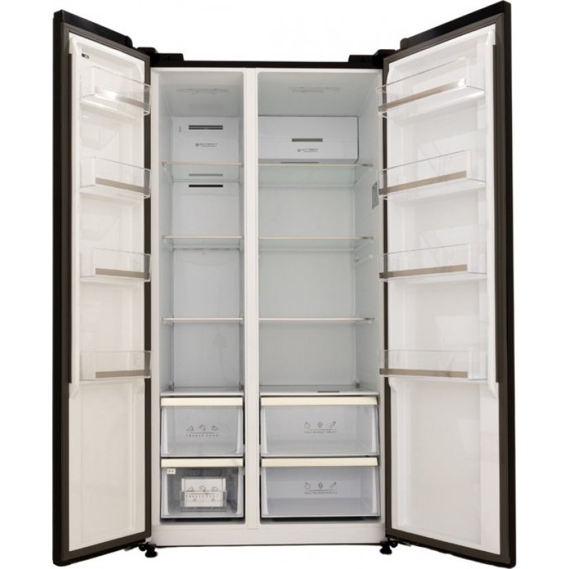 Frilec BONNSBS-545-030ADI - Enige Amerikaanse Koelkast met A label - 592 Liter - No Frost - Digitaal Display