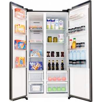 Frilec BONNSBS-545-030ADI - Enige Amerikaanse Koelkast met A label - 592 Liter - No Frost - Digitaal Display