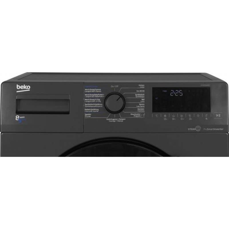 Beko HTV8716XMST - Was-droogcombinatie - Grijs