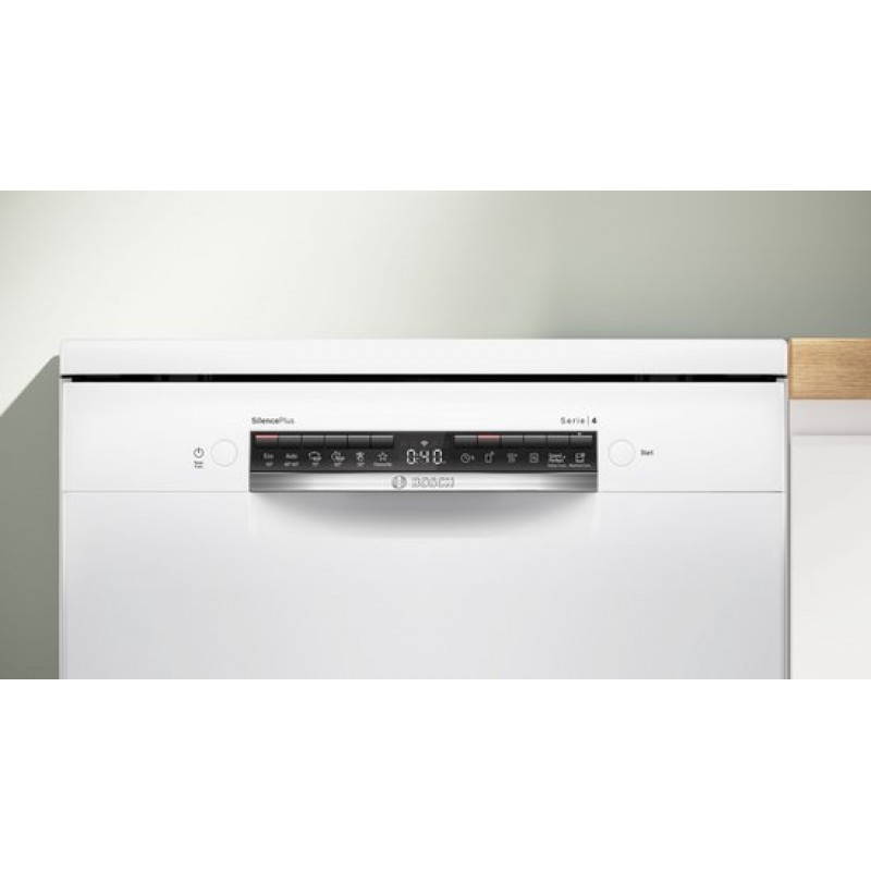 Bosch SMS4ECW28E - Serie 4 - Vrijstaande vaatwasser - 60 cm - Wit - Energielabel A - Home Connect