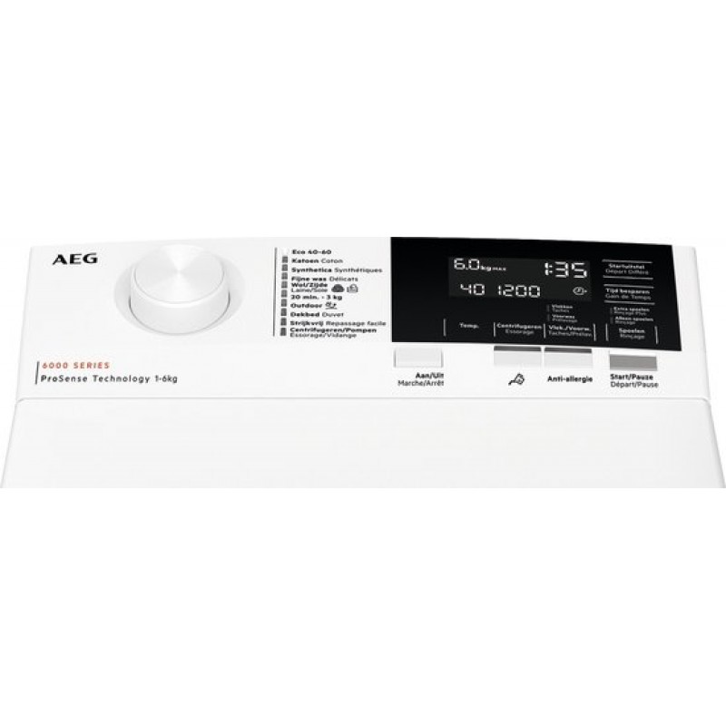 AEG LTR63ECO 6000 serie ProSense- Wasmachine Bovenlader - Energielabel B- 6 kg