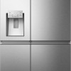 Hisense RS818N4IID- Amerikaanse koelkast - Energielabel D - Vaste Wateraansluiting - Water- ijsdispenser - Metal Cooling - No Frost - RVS - Multi-Air Flow - Fast Freeze - 35dB A - Inverter Compressor - 632 Liter