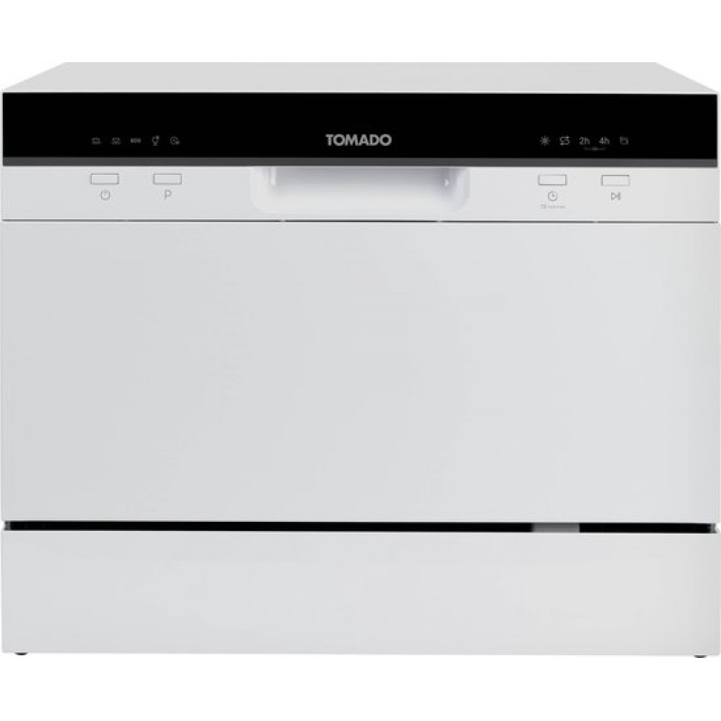 Tomado TDW5501W - Mini vaatwasser - Kleine vaatwasser - Vrijstaand - 6 couverts - 5 programma's - Energieklasse D - Wit