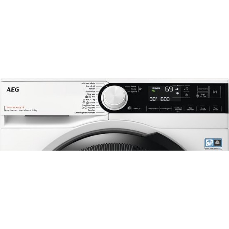 AEG LR7596AD4 7000 serie ProSteam® – Wasmachine – Autodose – WiFi – Energielabel A – 9 kg