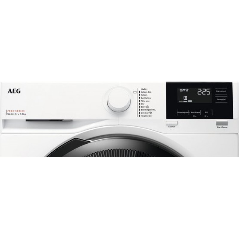 AEG TR7386T4B 7000 serie SensiDry- Wasdroger Warmtepompdroger - 8 kg