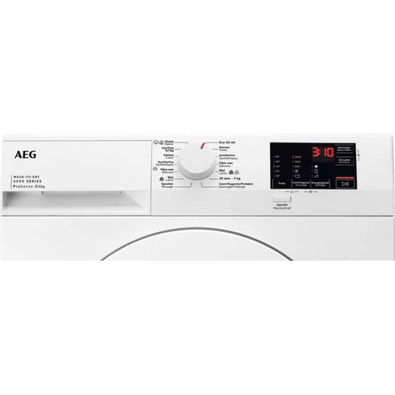 AEG LWF62R842 6000 OneGo - Was-droogcombinatie - Condensatie - 8 kg