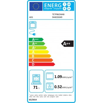 AEG TE7PB62WAB Inbouw oven Zwart