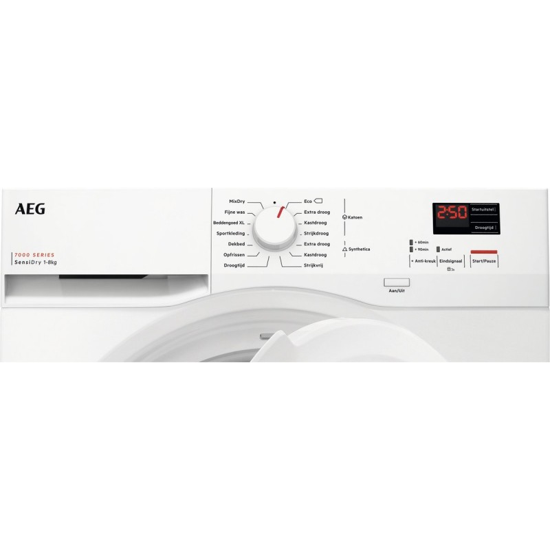 AEG TR718L0Z 7000 serie SensiDry® - Wasdroger Warmtepompdroger - A++ - 8 kg