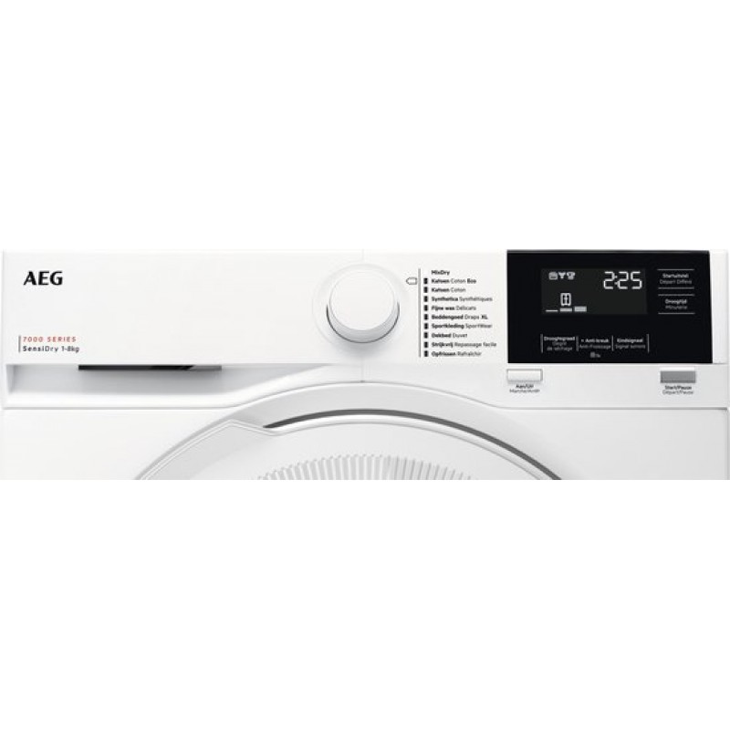 AEG TR78432B 7000 serie SensiDry - Wasdroger Warmtepompdroger - Droogkast - Nederlands -Frans