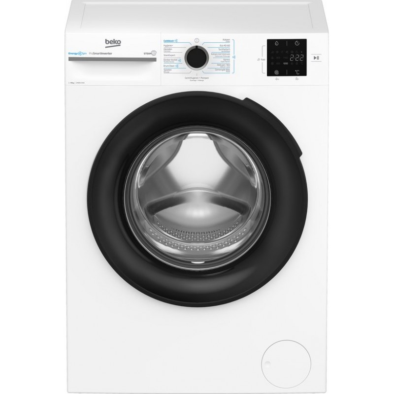Beko BM3WFT3841W - EnergySpin - 8 kg wasmachine