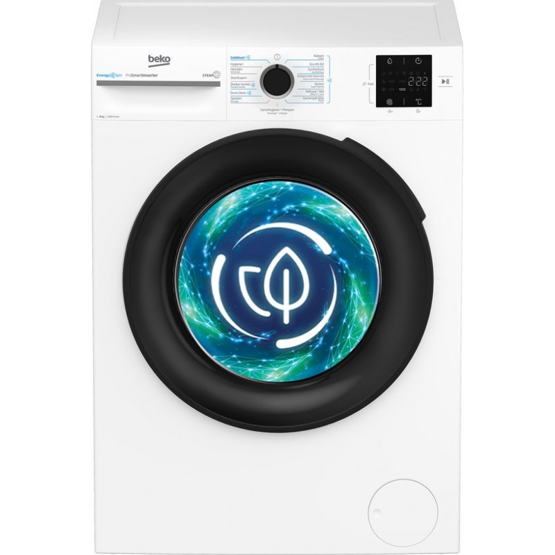 Beko BM3WFT3841W - EnergySpin - 8 kg wasmachine
