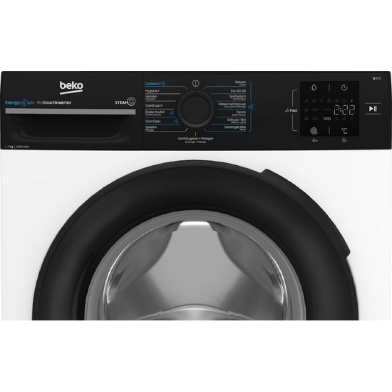Beko BM3WFU3741B1 - EnergySpin - 7 kg wasmachine