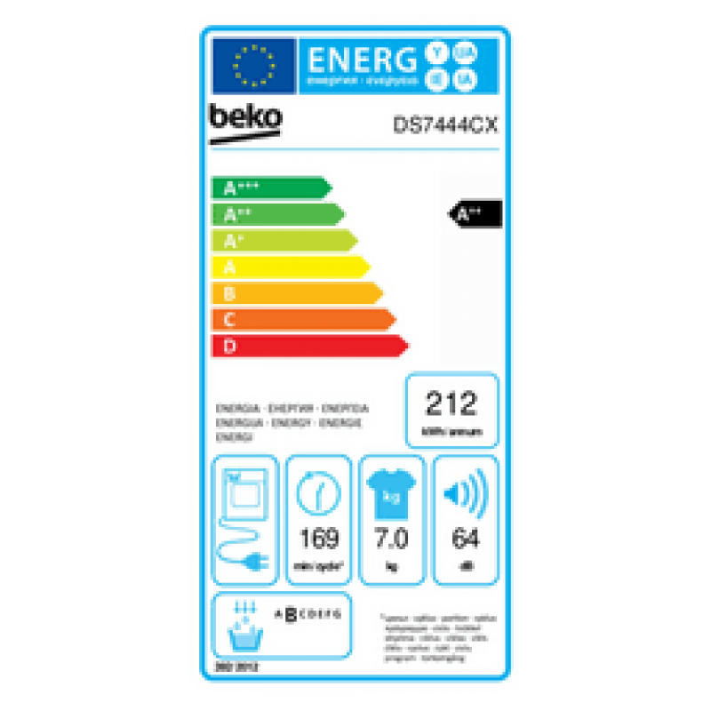 Beko DS7444CX warmtepompdroger