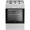Beko FBM6202WNL - AeroPerfect - Gasfornuis met elektrische oven - 66 liter