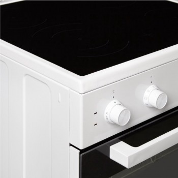 Beko FSE67300GW - Fornuis- VitroKeramisch - TurboHetelucht - StoomReiniging - Timer - Display