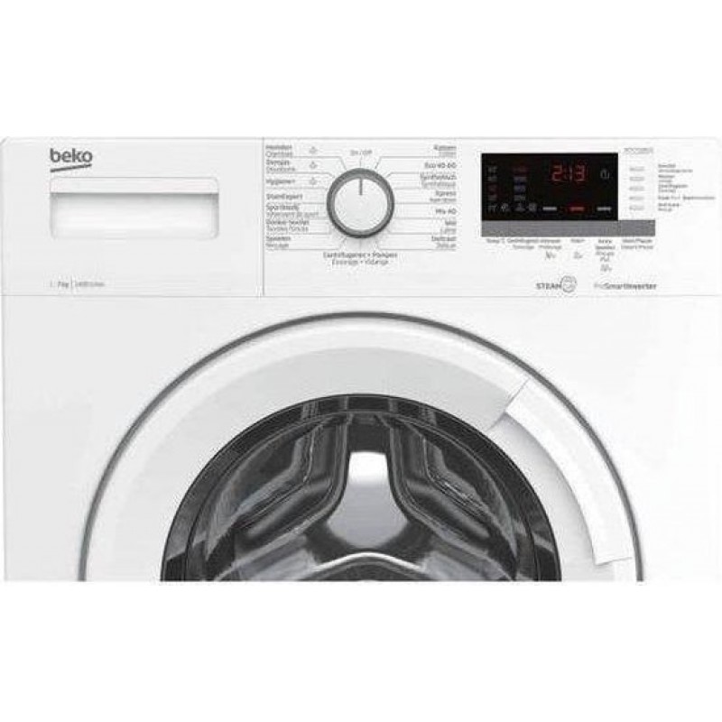 Beko WTV8712BLW1 - RecycledTub - SteamCure - Wasmachine