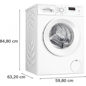 Bosch WGE02402FG - Serie 2 - Wasmachine - 7 kg - 1400 rpm - Energielabel A - NL-FR display