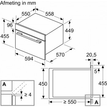 Bosch Serie 4 - CMA583MB0 - Compacte magnetron met hetelucht - Zwart