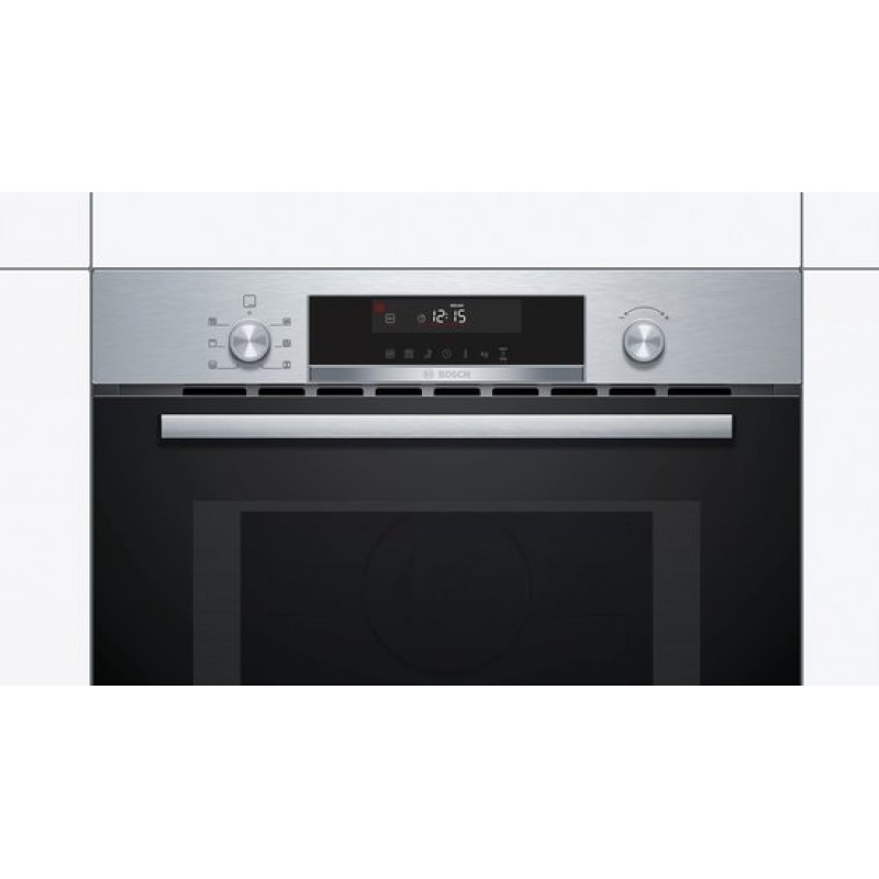 Bosch CMA585GS1 - Serie 6 - Inbouwmagnetron met heteluchtfunctie - 60-45 cm - 44 l - RVS - Eenvoudig te reinigen met hydrolyse