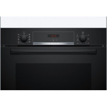 Bosch HBA514BB3 - Serie 4 - Inbouwoven - 71 l - Zwart - Eenvoudig te reinigen met hydrolyse - Zwart