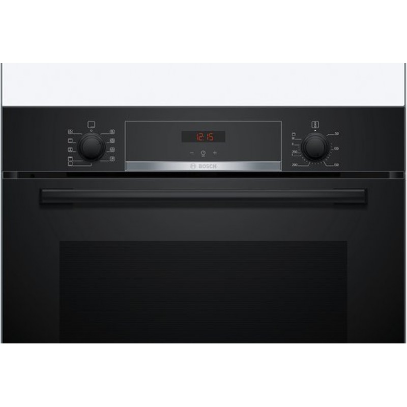 Bosch HBA514BB3 - Serie 4 - Inbouwoven - 71 l - Zwart - Eenvoudig te reinigen met hydrolyse - Zwart