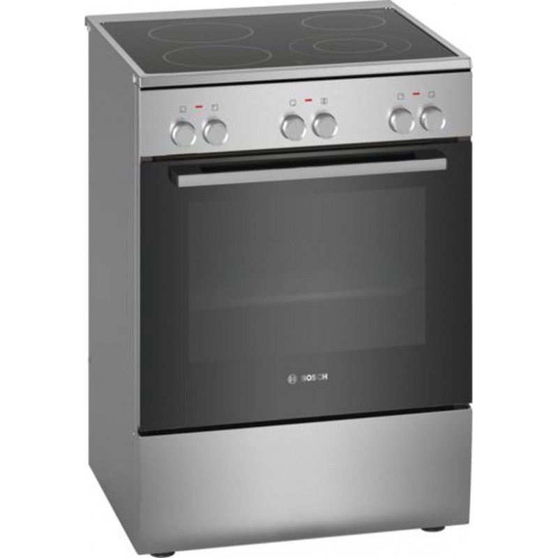 Bosch HKA090150 - Serie 4 - Vrijstaand fornuis - Keramisch - RVS - 3D Hetelucht - Energielabel A