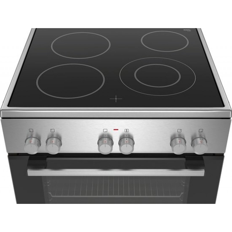 Bosch HKA090150 - Serie 4 - Vrijstaand fornuis - Keramisch - RVS - 3D Hetelucht - Energielabel A