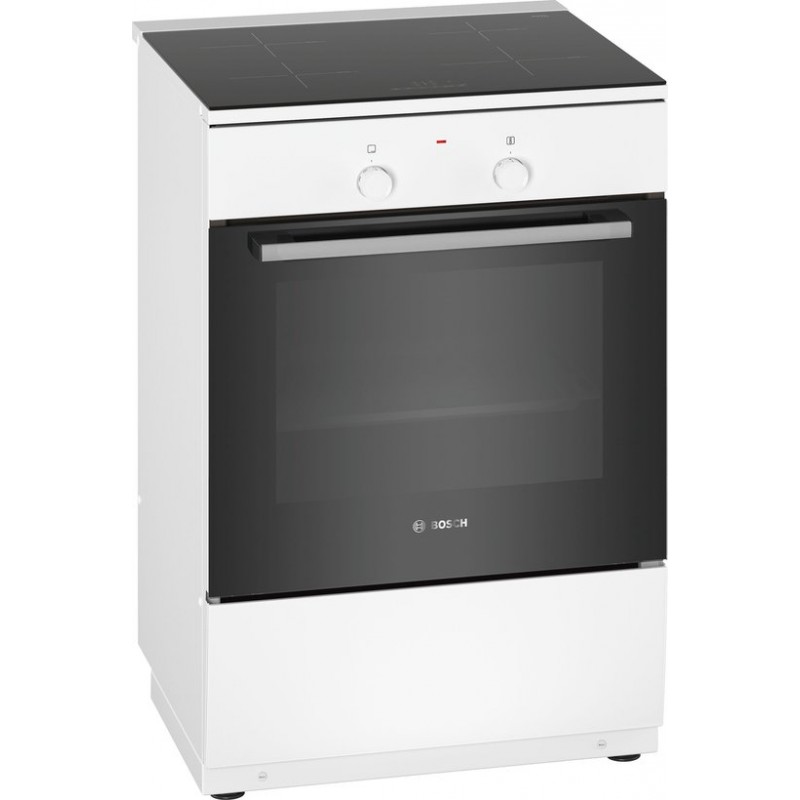 Bosch HLL09A020U - Serie 2 - Vrijstaand inductiefornuis - 3D hetelucht - Wit