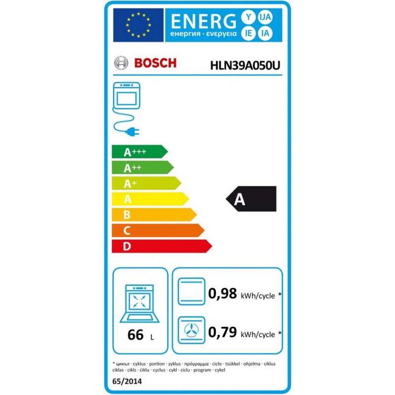 Bosch HLN39A050U - Serie 4 - Vrijstaande Inductieformuis