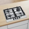 Bosch PCH6A5B90 - Serie 6 - Inbouw gaskookplaat - Zwart - Roestvrijstaal - 4 zone