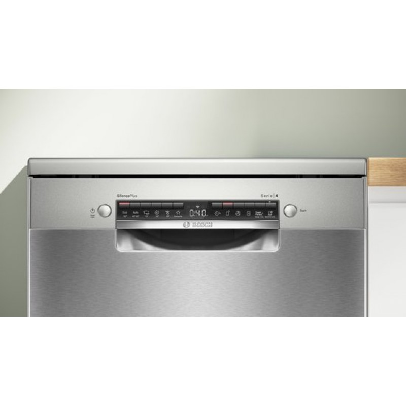 Bosch SMS4EMI06E- Serie 4 - Vrijstaande vaatwasser - 60 cm - RVS - Energielabel B - Home Connect