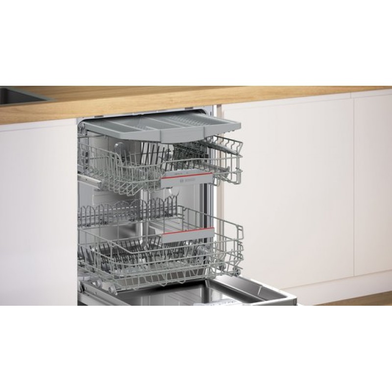 Bosch SMU4ECS28E - Serie 4 - Inbouwvaatwasser - 60 cm - Geborsteld staal - Energielabel A - Home Connect
