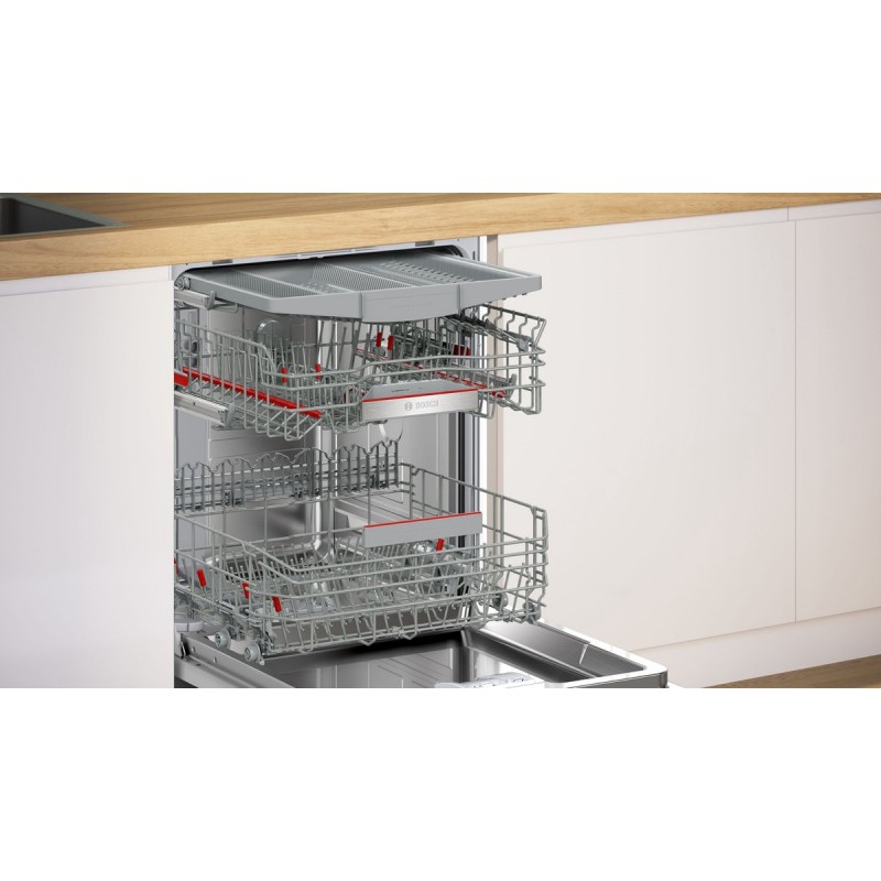 Bosch SMU6ECS12E - Serie 6 - Inbouwvaatwasser - 60 cm - Geborsteld staal - Energielabel A - Home Connect