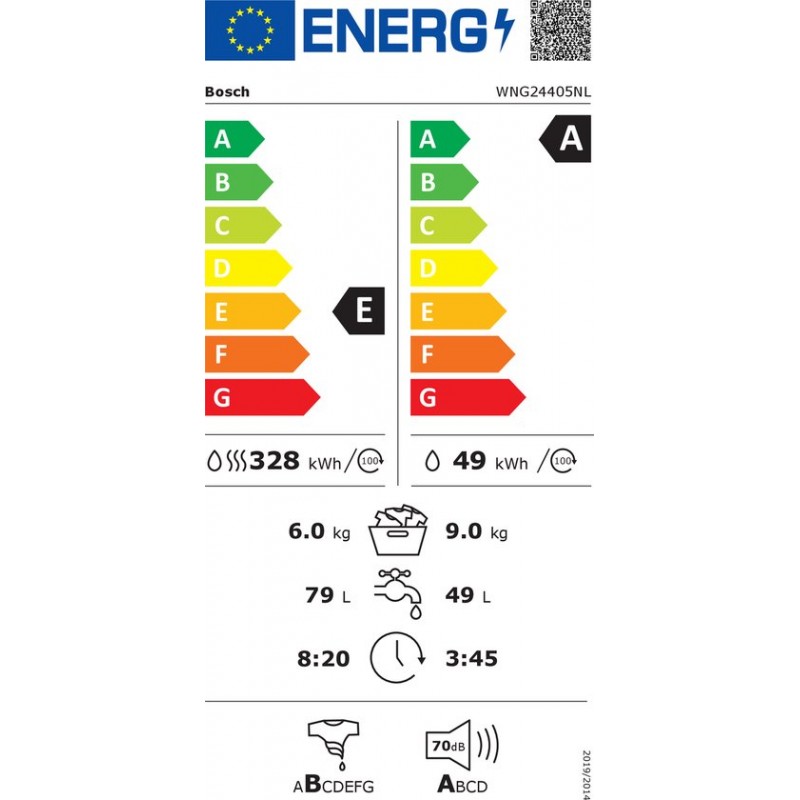 Bosch WNG24405NL - Serie 6 - Was-droogcombinatie