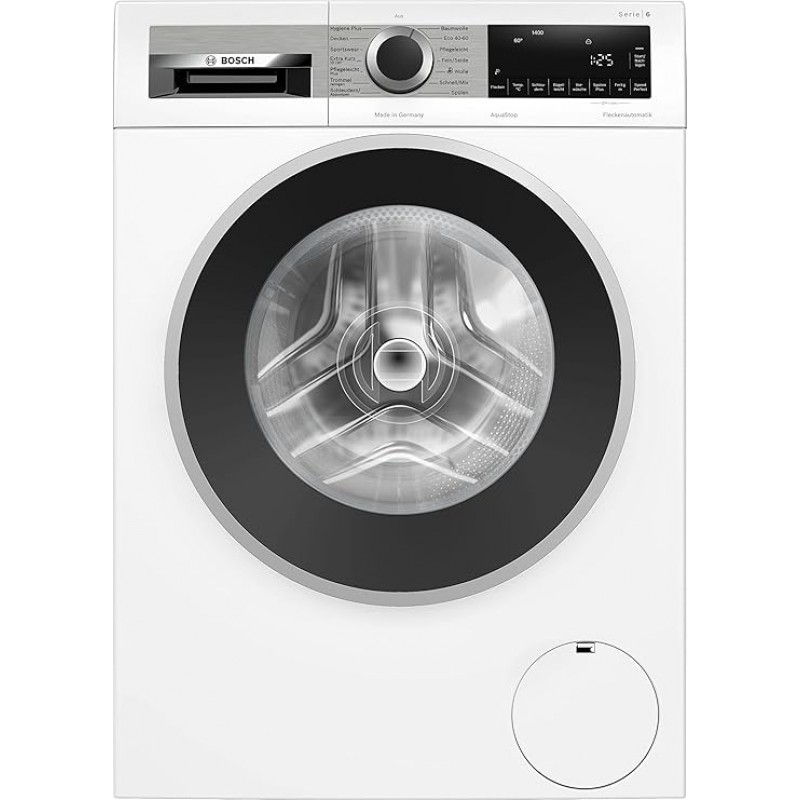 BOSCH WGG244140 Wasmachine serie 6, voorlader met 9 kg inhoud, 1400 rpm, Made in Germany, Active Water Plus, Speed Perfect, vlekautomaat, navulfunctie