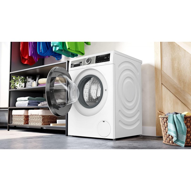BOSCH WGG244140 Wasmachine serie 6, voorlader met 9 kg inhoud, 1400 rpm, Made in Germany, Active Water Plus, Speed Perfect, vlekautomaat, navulfunctie
