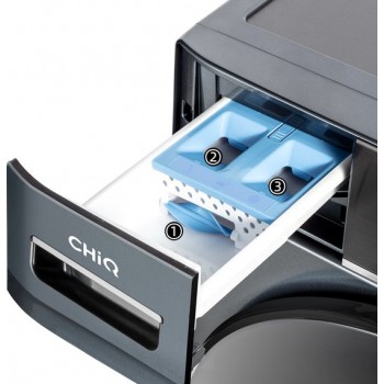 CHiQ CFL80-14586IM3XA - Wasmachine - 8 KG - Space Pro - 16 programma's - AI Smart - Stoomwassen & Quick Wash Energieklasse A