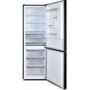 CHiQ FBM317NEI4D - Koel-vriescombinatie - 322 Liter - No Frost - Stil 35dB - Inverter Compressor - Digitaal LED Display -  D Energielabel - RVS