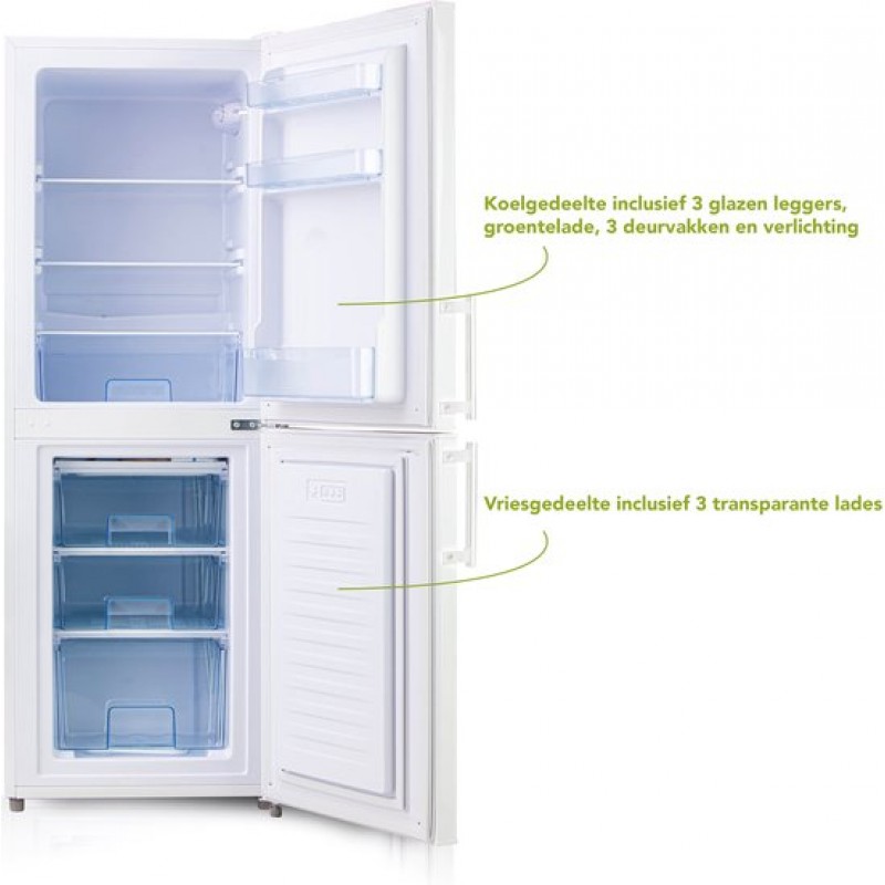 DOMO DO91304C Koel-vriescombinatie - C - 138L - Wit