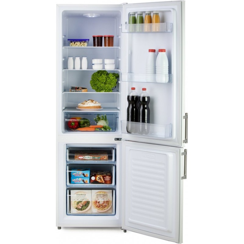 DOMO DO91308C Koelvriescombinatie - Koelkast met Vriesvak - Vrijstaand - 244L - C - Wit