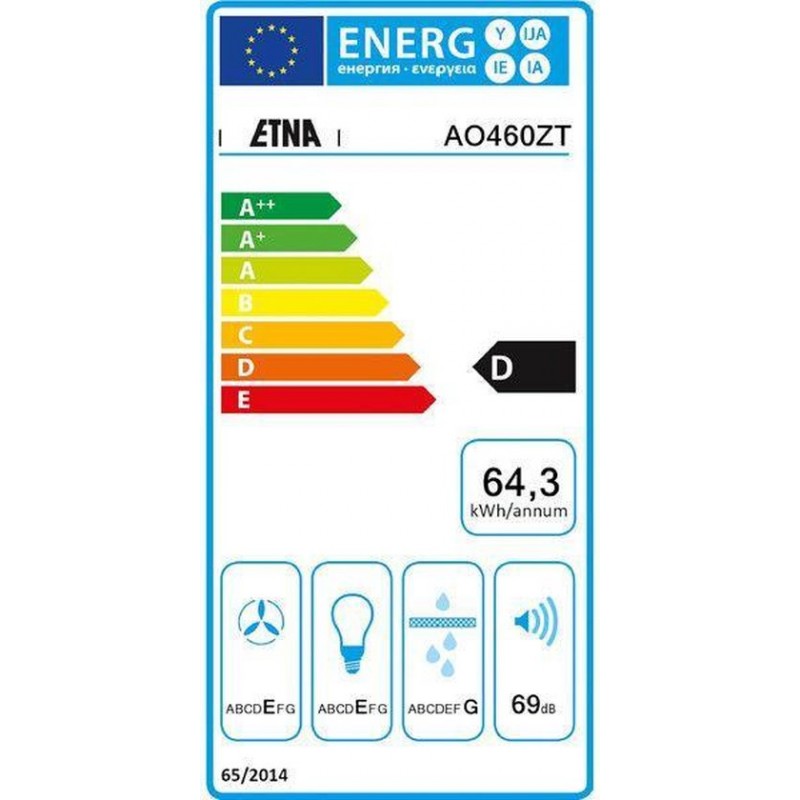 ETNA AO460ZT - Onderbouw Afzuigkap - ZWART