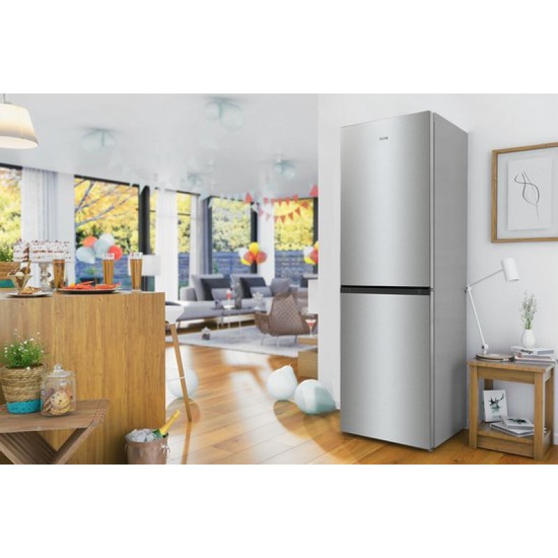 ETNA KCV282NRVS - Vrijstaande Koel vriescombinatie - 182 cm - RVS - No Frost - Extra groot Vriesvak 