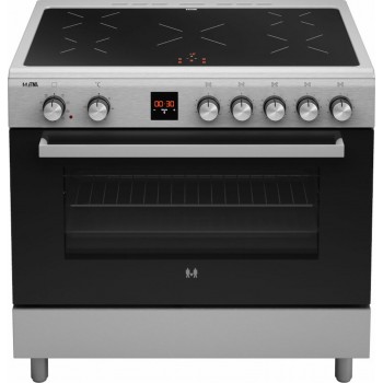 ETNA FI590RVS - Inductiefornuis (90 cm) - RVS - 3-fase
