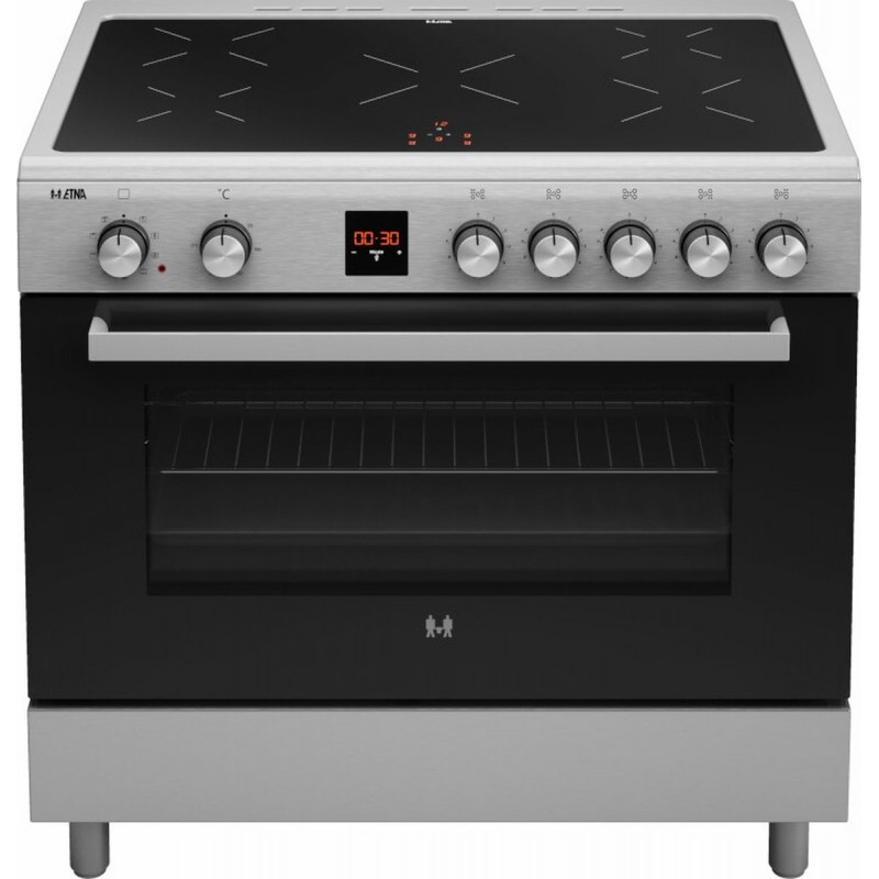 ETNA FI590RVS - Inductiefornuis (90 cm) - RVS - 3-fase