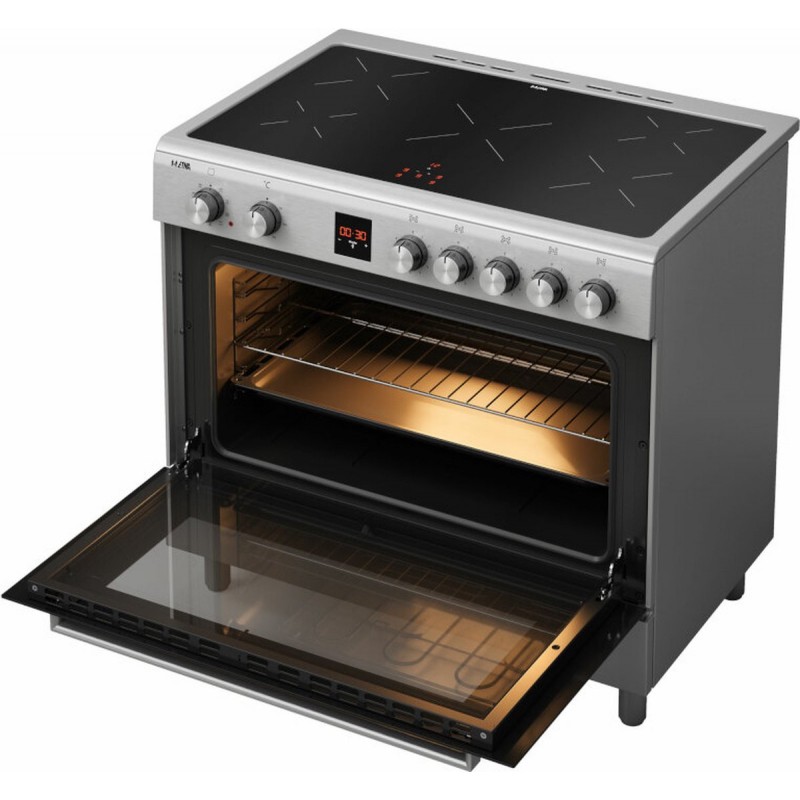 ETNA FI590RVS - Inductiefornuis (90 cm) - RVS - 3-fase