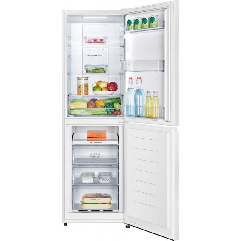 ETNA KCV282NWIT - Vrijstaande Koel vriescombinatie - 182 cm - RVS - No Frost - Extra groot Vriesvak - 50/50