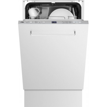 ETNA VW47SM - Vaatwasser volledig geintegreerd 45 cm - 9 Programma's - 9 Couverts - Digitaal display - Aquastop - RVS bedieningspaneel