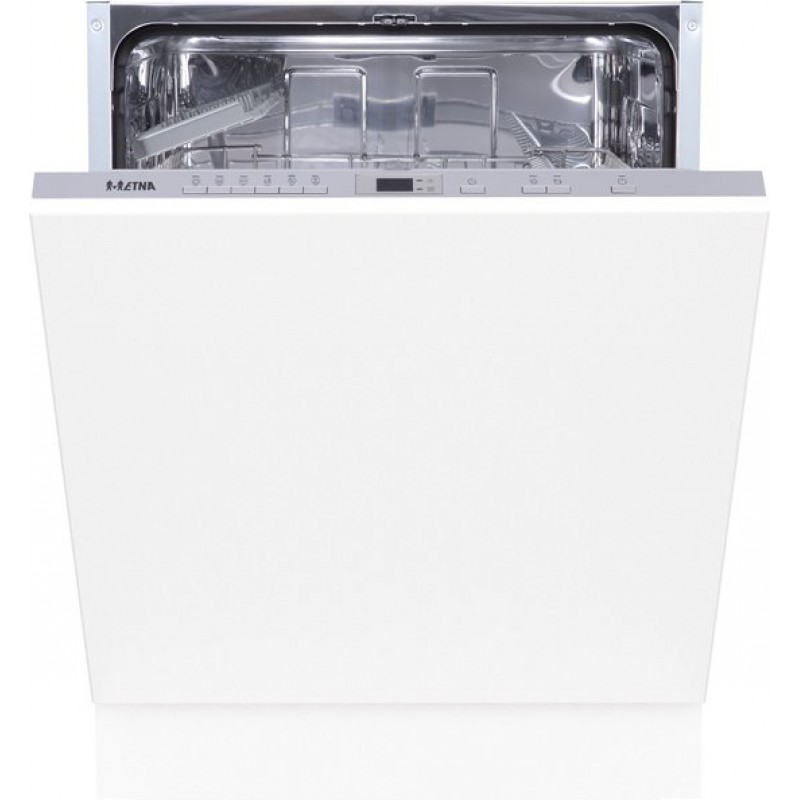 ETNA VW642N - inbouw vaatwasser - Zilvergrijs - 14 couverts - 6 programma’s - LED binnenverlichting - drogen met restwarmte - Zuinig en stil