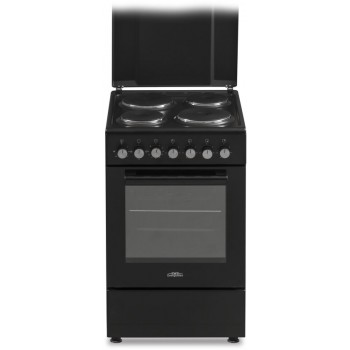 Everglades EVCK5038 - Elektrisch Fornuis - Zwart - 50CM - 48 Liter - Timer