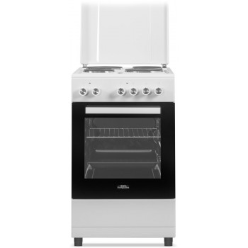 Everglades EVCK5100 - Vrijstaand Elektrisch Fornuis - 4 Kookzones - Oven: 48 Liter - 50 CM